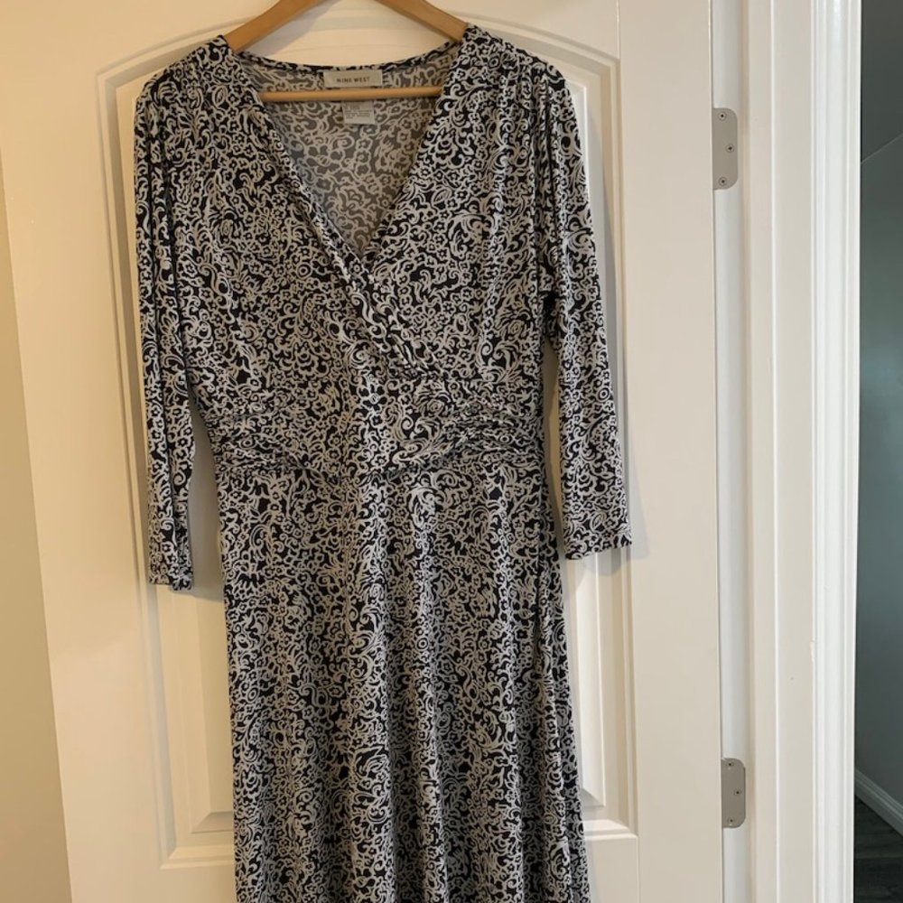Nine West Faux Wrap Dress